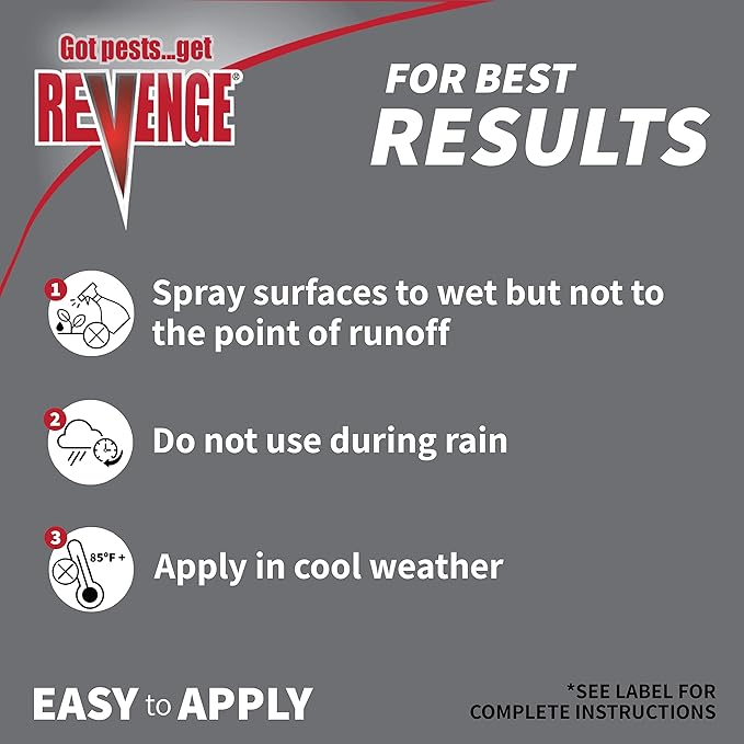 Revenge Termite &amp Carpenter Ant Killer 32 oz Concentrate Long Lasting 5 Year Protection Outdoor Perimeter Treatment
