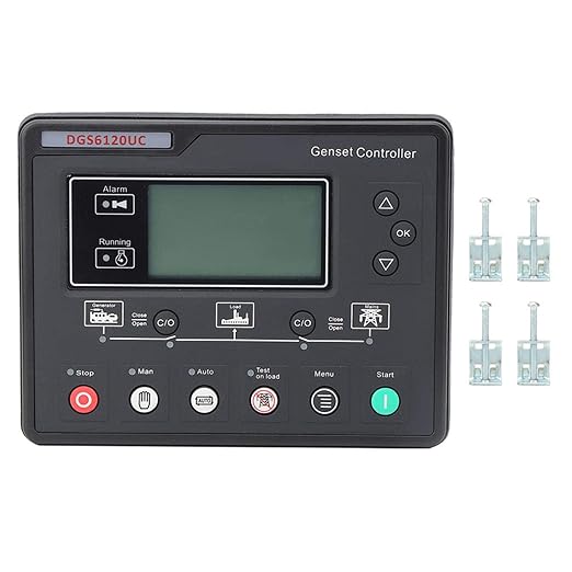 Oumefar Genset Controller Module DGS6120UC LCD Display Generator Automatic Controller Generator Set Parameters Monitoring Control Panel Automatic Engine Control Module for HGM6120UC