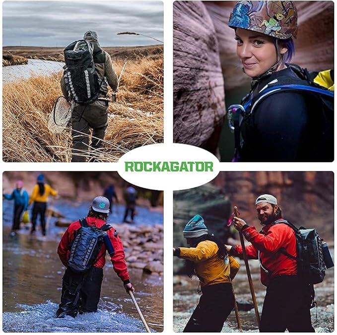 Rockagator Waterproof Backpack - HYDRIC Series Water Proof Floating Dry Bag River Pack (Red Rock 40 L)