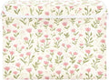 MNSRUU Containers Baskets with Lids Pink Flower Fabric Foldable Storage Bins Organizer with Lid Collapsible Storage Boxes for Home Bedroom Closet Office