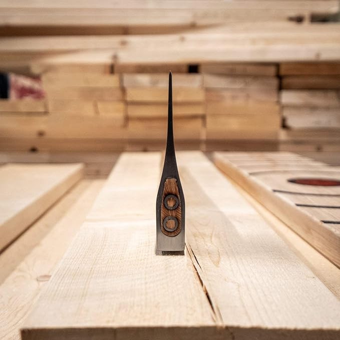 The General: World Axe Throwing League Premium Competition Throwing Axe &amp Multi-Purpose Camping Axe or Wood Splitting Axe with Nylon Sheath &amp Straight Hickory Wooden Handle