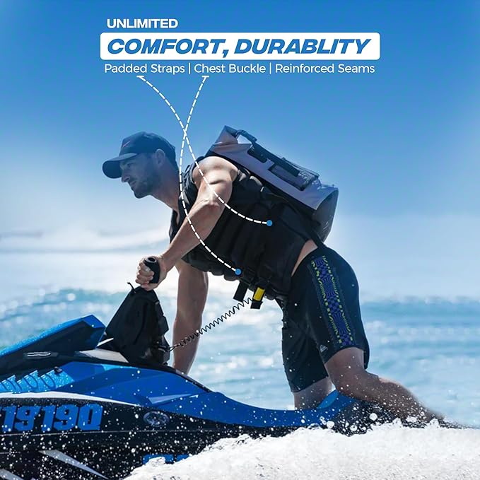 35L Waterproof Backpack Cooler Insulated dry bag - Leak Proof Floating Soft Cooler Bag Cooler Backpack for Men Travel Kayaking Boating Beach Fishing &amp Camping
