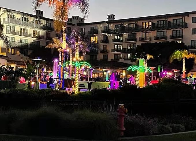 EEZ RV Products 7 Foot High Super Bright LED Lighted Tropical Palm Tree - 5 Times Brighter Than Incandescent Bulbs
