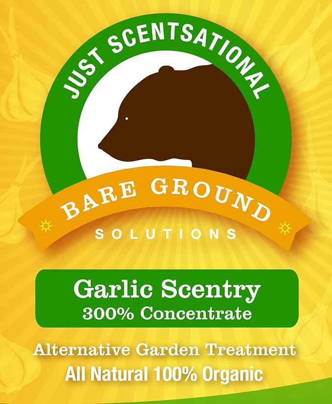 Just Scentsational Bare Ground Solutions GCS-2.5P All Natural Liquid Garlic Concentrate Barrier and Repellent 320 oz (2.5 Gallons)