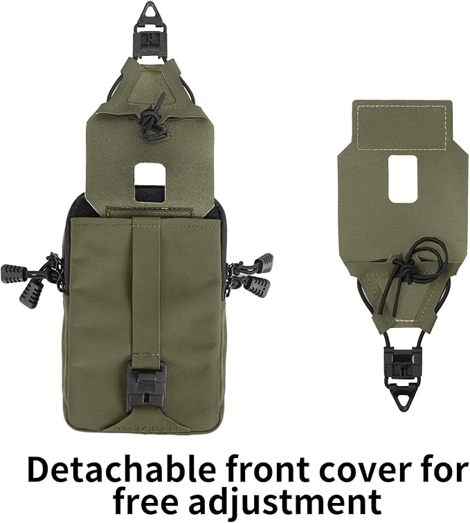 Tactical EDC Pouch Molle Utility Pouch Gadget Organizer Holder Bag Phone Holster Waist Pack Admin Pouch Tool Pocket for Outdoor Hunting