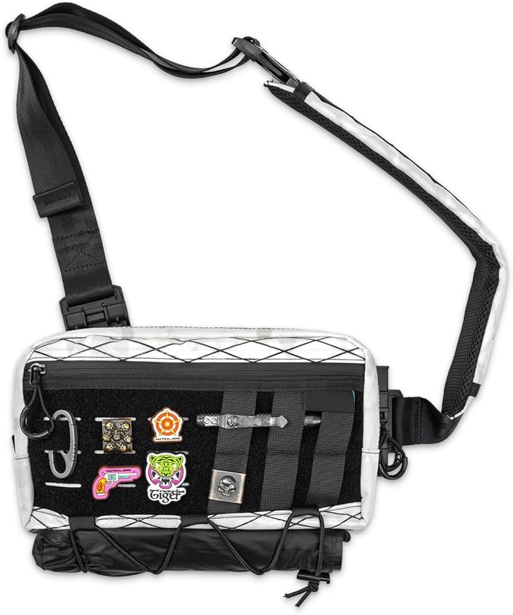 TACTICAL_GEEK Cache L3 Crossbody Shoulder Bag Multipurpose Sling Bag Chest Backpack Casual Shoulder for Daily Carry(White)