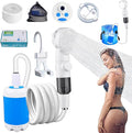 Portable Camping Shower Pump-Rechargeable Outdoor Shower Head Sprayer 2025 Portable Electric Camping Outdoor Shower with Digital Display &amp Multiple Spray Modes for CampingTraveling