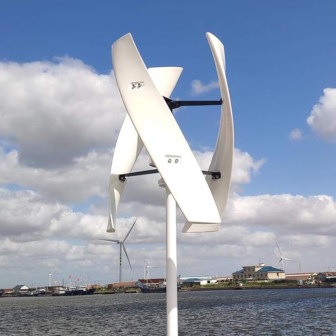 5000W Noiseless Magnetic Vertical Wind Turbine 3 Blades with Charge Controller 12V 24V Vertical Wind Generator for Garden24V