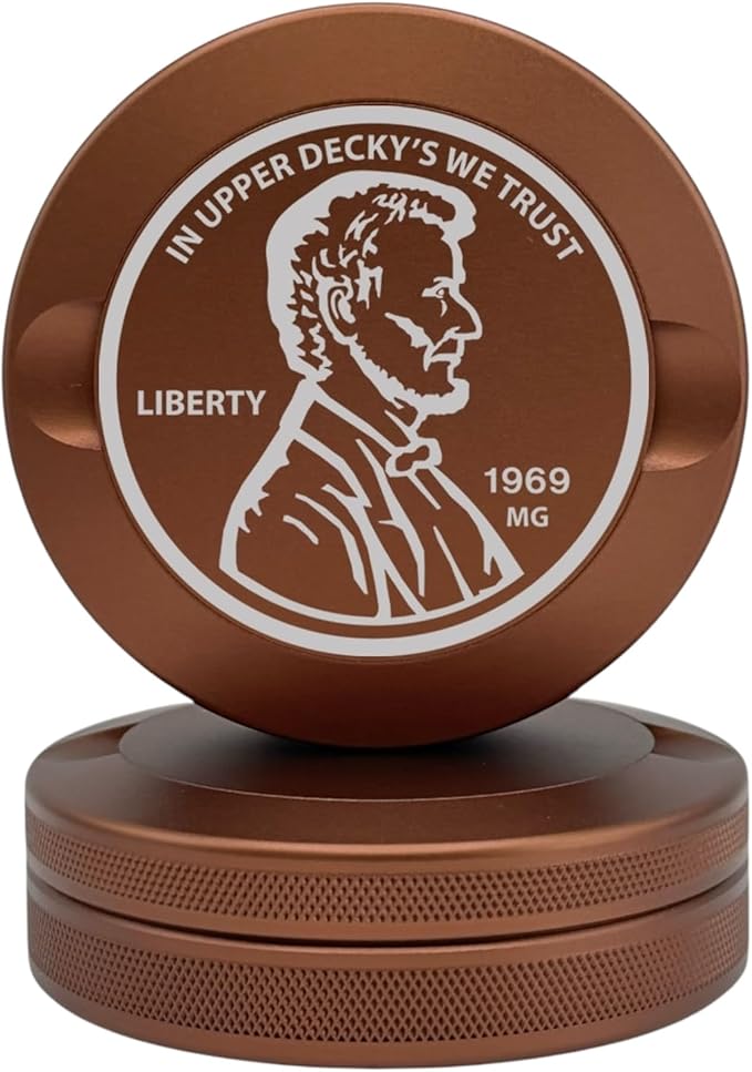 Liberty | Metal Container for Zyn Premium Aluminum Can &amp Rugged Pouch Holder | Extra Capacity Knurled Grip &amp Used Pouch Storage | EDC (Copper)