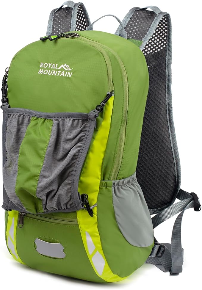 Bike Backpack With Rain-Cover Mountain Biking Backpacks Lightweight Packable Daypack Waterproof For Travel Small Backpack For Bicycle RidingHikingCamping (Army Green)