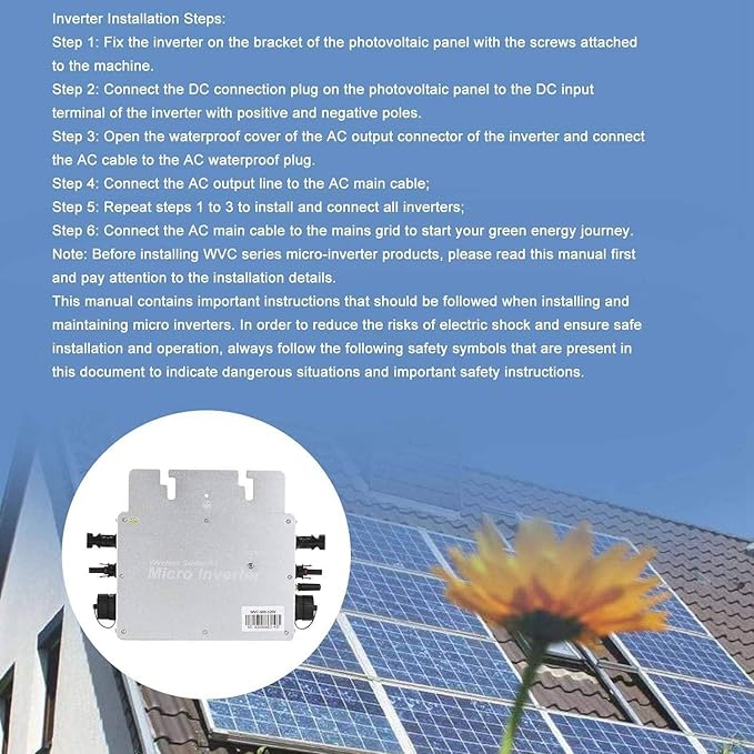 1600W Waterproof IP65 Micro Solar Inverter Smart WiFi App Control Waterproof Dc to Ac Microinverter for 4 pcs 500w Solar Panels MPPT Grid Tie Inverter