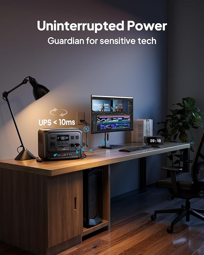 BLUETTI Elite 100 V2 Portable Power Station &amp Charger 1 (ships separately) 1024Wh LFP w/ 1800W AC 560W DC-DC Charging 1.8 H Full Charge via Car Ideal for Car Camping Vanlife RV Travel