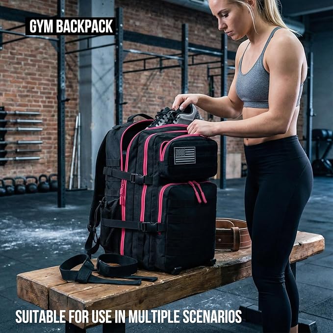 45L Tactical Backpack for Men Women Military Assault Pack with MOLLE Large 3 Day Bug Out Bag for Hiking Camping