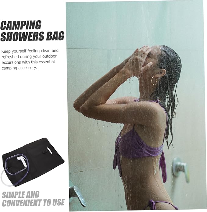 POPETPOP 1set Portable Shower Bag Compact Lightweight Camping Shower Pouch for Outdoor Activities for Hiking Backpacking Fishing Road Trips Easy to Carry Camping Accessories