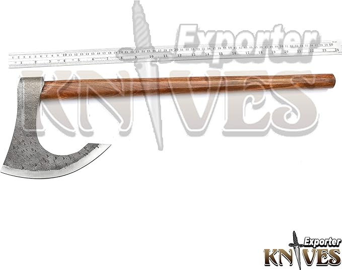 Custom Hand Hammer Forged 1095 Steel Axe/Hatchet 22 Inch Wooden Handle S512