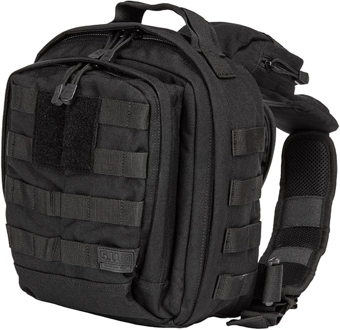 5.11 Tactical Sling Bag Pack MOAB 6 Shoulder Crossbody Military Bag 11L Black Style 56963ABR