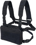 IDOGEAR Tactical Chest Bag with Insert 5.56/7.62 Mag Pouch Recon Kit Kangaroo Chest Bag Utility Laser-cut MOLLE Admin Pouch