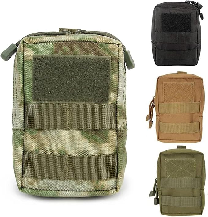 Tactical Molle Pouch Waist Fanny Pack Mobile Phone Pouch Multi-Purpose Utility Tool Pouch Carabiner Hunting Accessories(BCP)