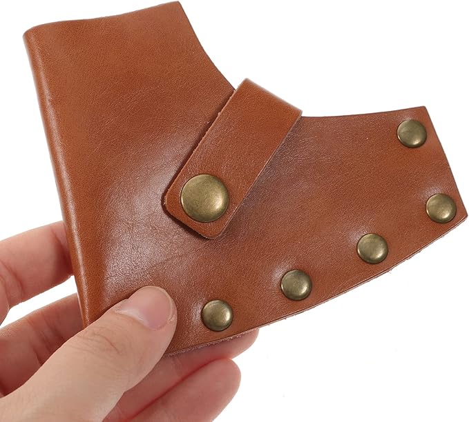 Housoutil 4pcs Hatchet Sheath for Outdoor Axes Leather Axe Snaps for Easy Carrying for Camping and Woodworking Fit