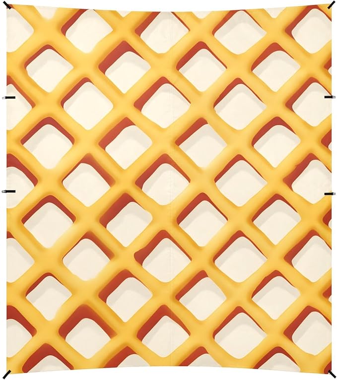 ALAZA Waffle Lattice Pattern Beach Tent Sun Shelter Portable Canopy Sunshade for Outdoor Camping Picnics Backyard Fun 10x9 ft