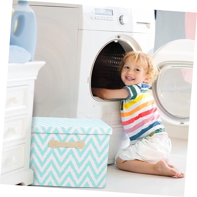 Convenient Multifunctional Storage Box for Home Use Breathable Fabric Organizer for Clothes Toys and Sundries Collapsible Design Pattern