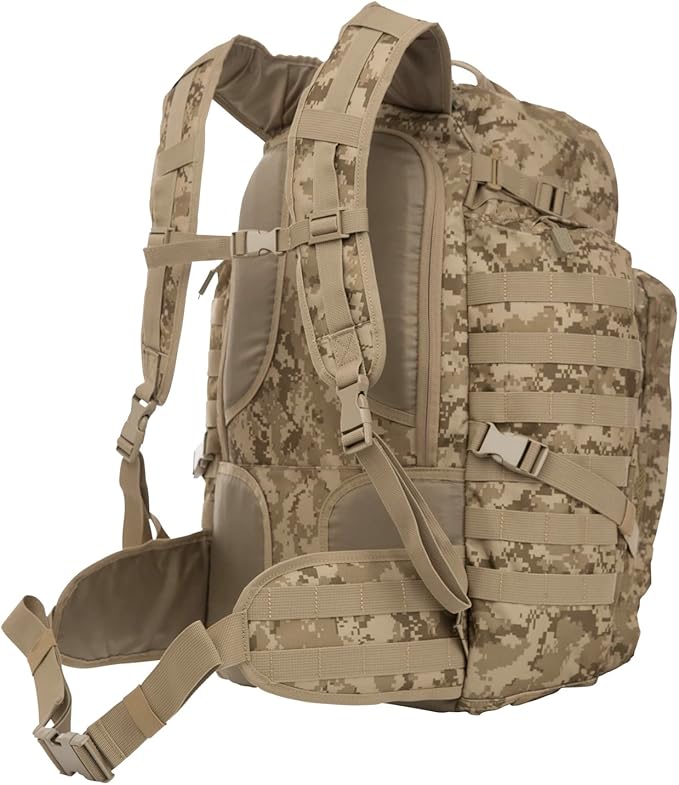 SOG Tools and Knives Internal Frame Tactical Multi Day Overnight Travel and Work Backpack Digital Camo One Size