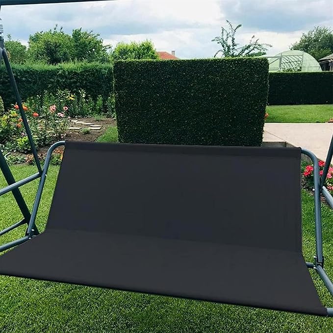 Swing Seat Canopy Replacement with Back Support Waterproof 600D Oxford Fabric Outdoor Garden Chair Replacement Cover