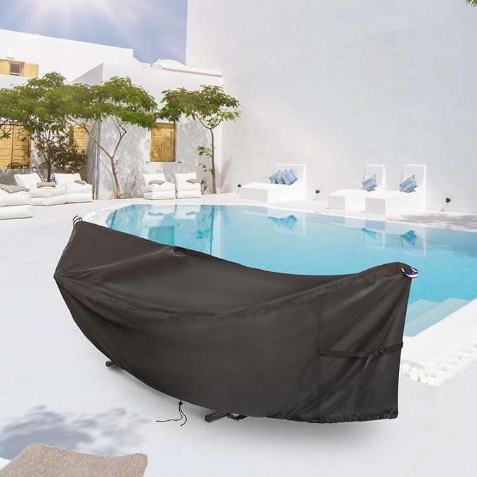 Waterproof Hammock Cover for 11-12FT Hammock Stand (151 L x 56 W x 37 H)