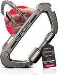 GPCA Carabiner Multitool - Carabiner Heavy Duty Key Clip for Keys Bottle Opener Screwdriver Box Cutter Ruler Keychain Clip Keychain Organizer EDC Gear for Camping &amp Hiking - Gifts for Men