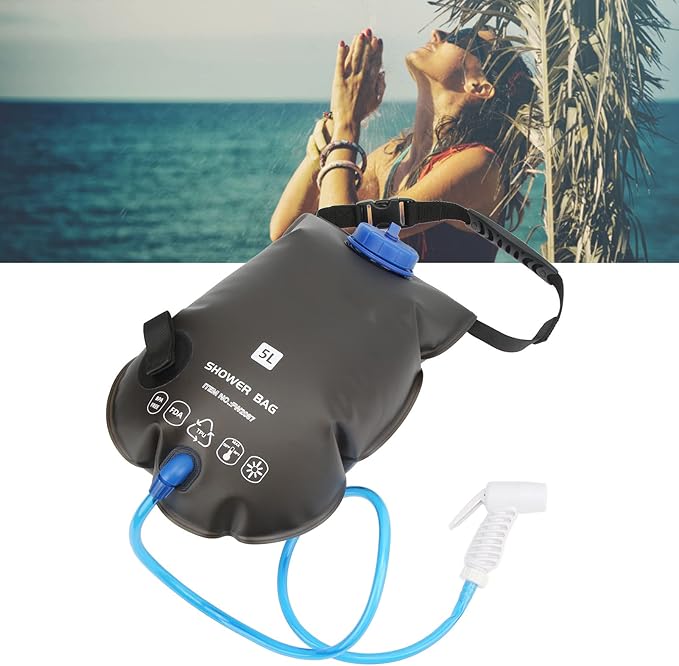 Portable Camping Shower Bag 5L with Spraying Machine TPU with Food Quality Multi Application for Outdoor Trips