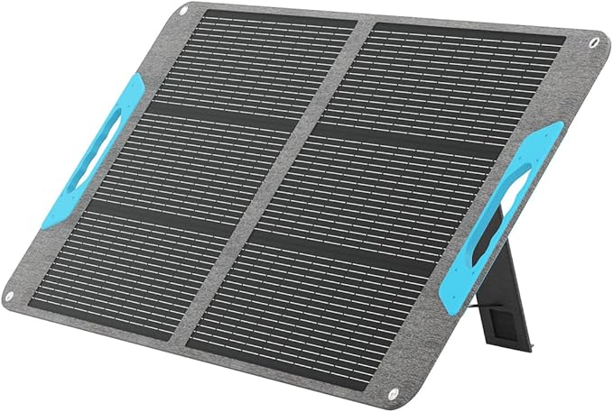 Renogy 100 Watt Solar Panel N-Type 100W Portable Solar Panels w/Kickstands Foladable 25% High Efficiency Solar Charger for Power Station USB-A&ampType-C Output for Camping RV SUV Off-Grid Outd