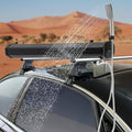4.8/5.3/7.9 Gallon Portable Water Tank with Hose Roof Rack Mount Road Shower Pressurized Water Tank w/Storage Bag and Shower Head Outdoor Water Supply for SUVs Sedans RVs Trucks 18L/4.8Gallon