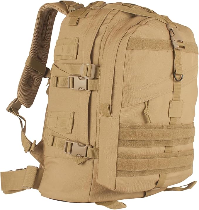 FOX OUTDOOR PRODUCTS Large Transport Pack | 37L Tactical Backpack with Compression Straps Hydration Pocket &amp Modular Webbing