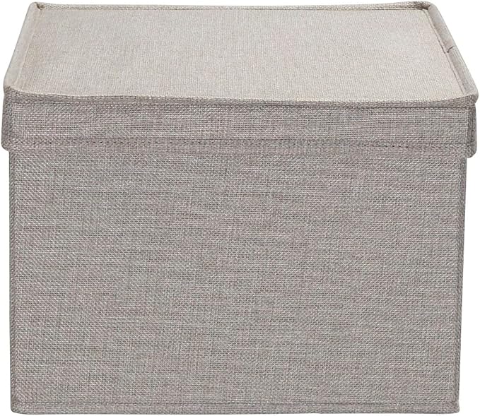 Household Essentials Large Fabric Storage Bins 2 Pack Gray
