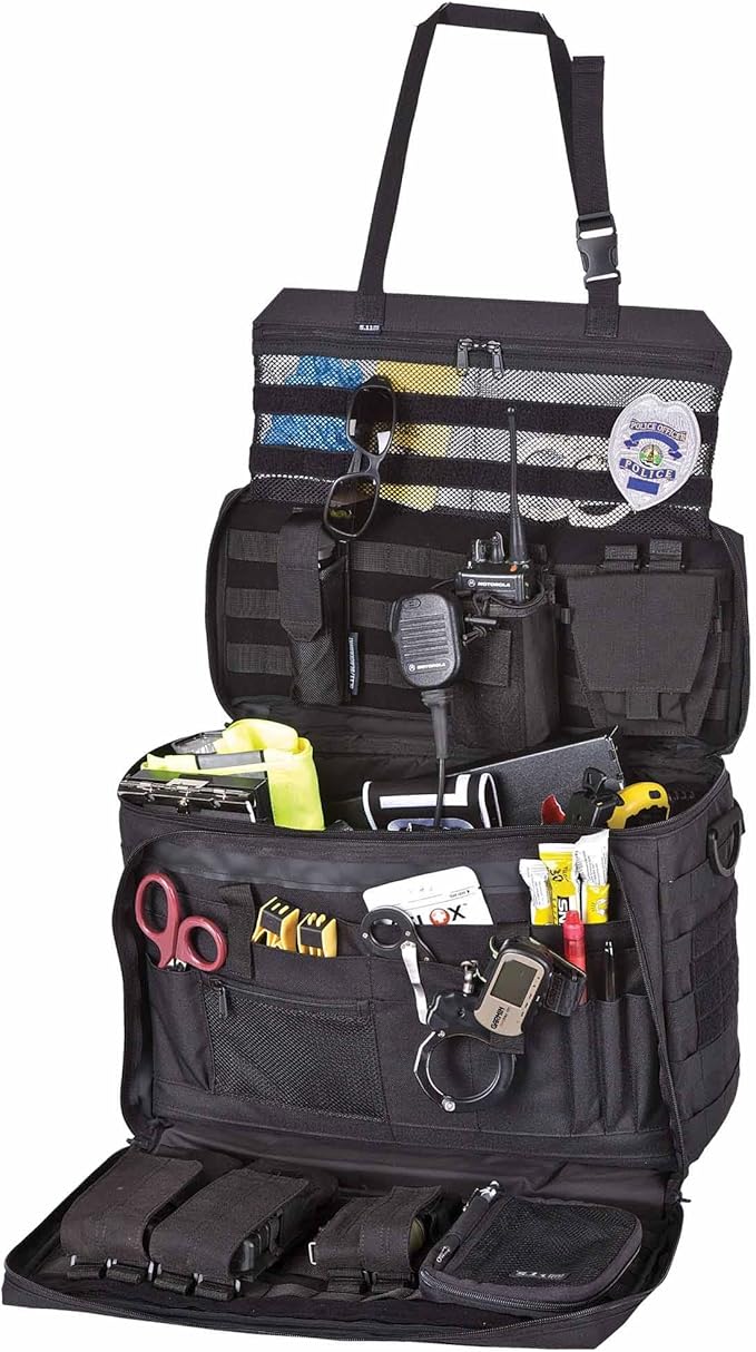 5.11 Tactical Wingman Patrol Bag – Police Gear Car Seat Organizer for Law Enforcement Black Style 56045ABR