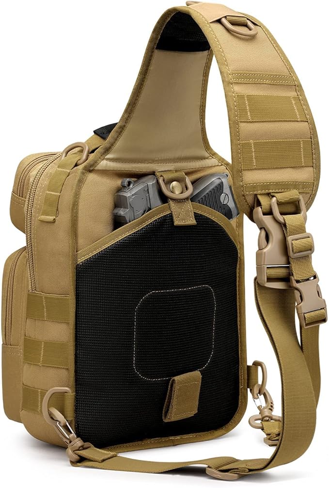 G4Free Tactical Sling Military Shoulder Backpack EDC Assault Range Bag and Tactical Sling Bag Military Rover Shoulder Sling Pack Molle EDC Chest Pack