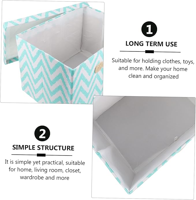 1pc Clothing Storage Boxes Fabric Storage Boxes Square Organizers Household Organizers Dolls Toys