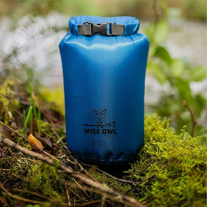 Wise Owl Outfitters Waterproof Dry Bag 3-Pack – Lightweight &amp Airtight 5L/10L/20L Small &amp Large Dry Bags for Kayaking Beach Travel Boating Hiking