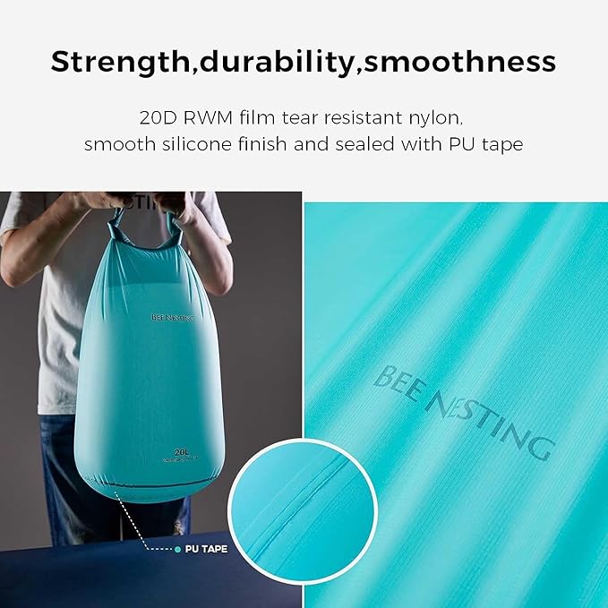 Bee Nesting Waterproof Dry Bag Lightweight Dry Sack Marine Dry Bags Suitable for swimmingkayakingrafting boating surfing outdoor travel mountaineeringhiking