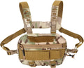 Multi-purpose Chest Bag for Men Wear-resistant Fanny Pack Durable Stylish Chest Pack for Hiking Sports Outdoor Activities Generous Storage for Phones Keys