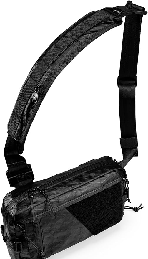TACTICAL_GEEK TGBelt2 Shoulder Strap Pad Shoulder Strap Cushion Universal Replacement Pad with Zipper Pocket Removable Backpack Strap Pad(Cordura-Black)