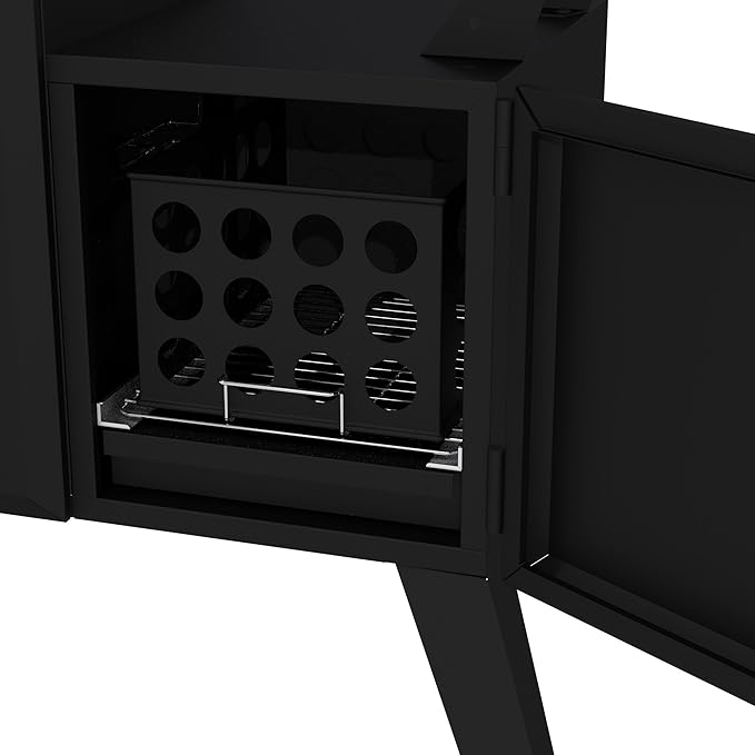 Dyna-Glo DGO1890BDC-D Wide Body Vertical Offset Charcoal SmokerBlack