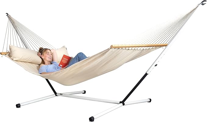LA Siesta Nautico Cool Grey - Powder Coated Steel Hammock Stand for Hammocks Size King