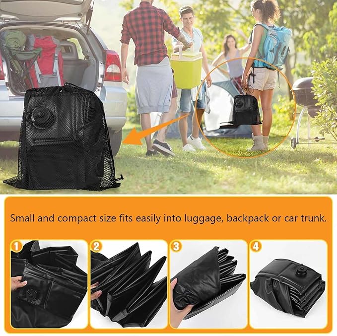 Camping Shower Floor with Drain Pipe Shower Floor Foldable Portable Showers for Camping Beach Outdoor Shower