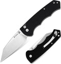 Pocket Folding Knife - 3.39 EDC Knife D2 Blade Stonewashed Finish - G10 Handle with Thumb Stud - Pocket Knife for Men Women - Camping Hiking Survival Preparation