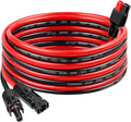 MOOKEERF 10AWG Solar Panel Cable to Anderson Connector - 15FT Solar Extension Cable with Anderson -Style Connector for Portable Power Station Solar Panel Solar Generator