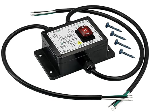 Manual Transfer Switch AC120V 15Amp with Surge Protection for Generator Inverter Solar. OONO F-1071