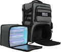 519 Fitness [Tactical All-Around] Modular Meal Prep Backpack - Stealth Grey - Fits 17 Laptop - Removable Meal Part Hydration Bladder 3 Containers 2 Ice Packs &amp US Flag Patch