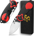 Sitivien ST161 Folding Pocket KnifeDC53 Steel Blade with G10 Handle Chinese Zodiac Series EDC Tool Knife for CampingHikingHuntingFishing(Red)