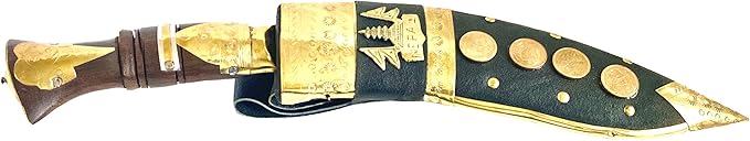 Gurkha Decor Kukri Hand Forged Khukuri Blade Full Tang Nepal Made Decorative Genuine British Kukri Knife Khukri Just For Décor Gift &amp Home Decoration 16 Kukri With Stand